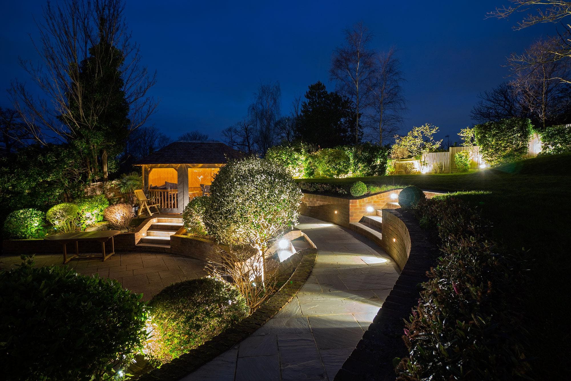Bizneeroufl: Crafting Exquisite Nightscapes with Premium Landscape Lighting